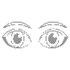 Human Eyes Pixelated Vision Healthcare Concept