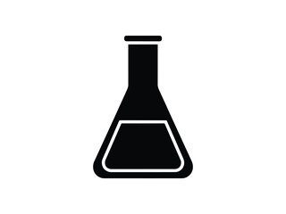 Laboratory Flask Silhouette Icon