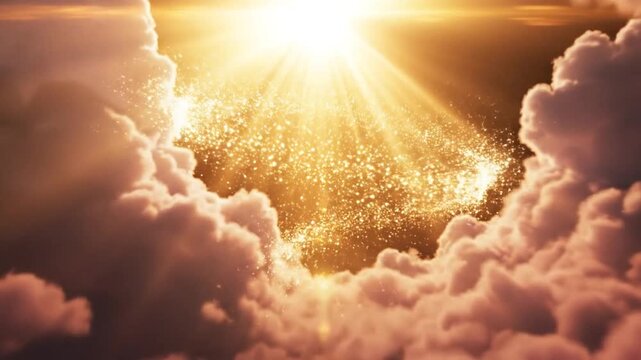 P350-Heavenly light. symbolizing divine presence spiritual illumination gods love grace and blessings 4K 10s