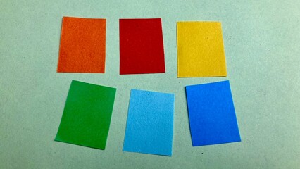 Colored sheet of note papers. Post it notes set in multicolor isolated. realistic note papers. colored torn or ripped paper sheet. Scrapbook edge, notebook tear, blank page split. pastel colored stick