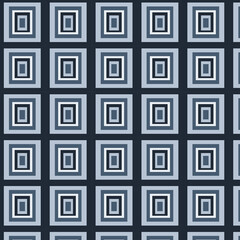 Seamless Geometric Square Pattern Background in Blue and Navy Tones