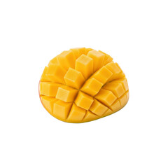 Diced mango on Transparent Background
