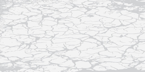 Abstract White Cracked Surface Texture Background.