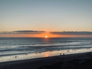 Surfing At Ventura County Line Dusk