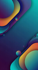 Colorful abstract paper cut shapes with spheres and gradient background Keywords: abstract, background, shape, color, gradient, paper cut, Full HD 4K Video Download 2025 2026