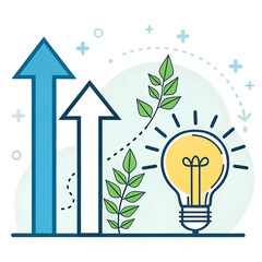 light bulb with tree