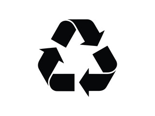 Obraz premium Recycling Symbol Silhouette Icon