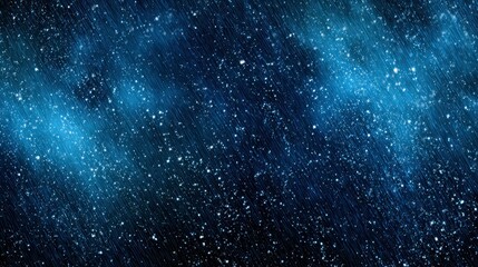 Naklejka premium A dark blue gradient illustration with light bursts, simulating a starry night with subtle, blurred elements