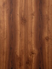 Naklejka premium Rich brown wood grain texture provides a warm, natural background. The vertical planks display dark knots and varied, organic patterns.