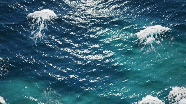 P212-seamless water texture tile top view wavy sea ocean waves for surface mapping architecture game desi 4K 10s