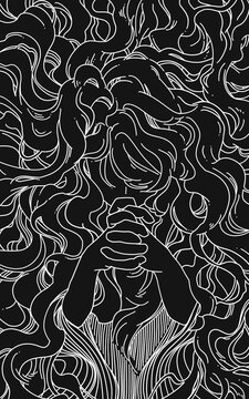  抽象的な星座イラスト - The Blind Blink -Cancer 4696
