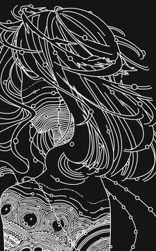  抽象的な星座イラスト - The Blind Blink -Pisces 4696