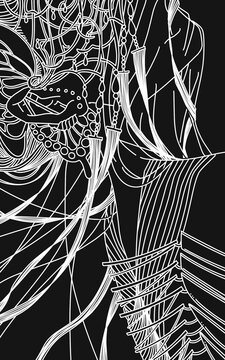  抽象的な星座イラスト - The Blind Blink -Sagittarius 4696