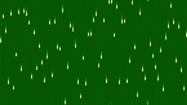 Abstract Matrix Code Stream Falling Down. Digital Data Rain Background Loop.