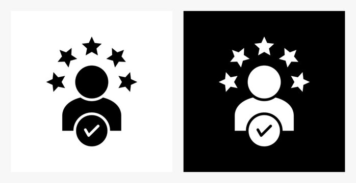 User Experience BPM icon sheet in black and white, filled style.