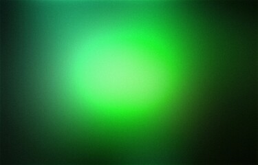 glowing gradient green light black grainy abstract blurred background