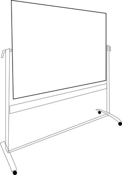 blank billboard isolated on white background