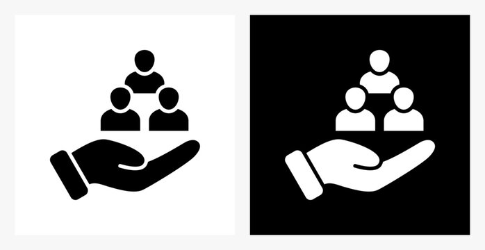 Community BPM icon sheet in black and white, filled style.