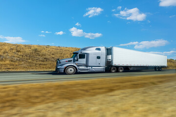 Truck on Highway, Trucking, transpiration concept,