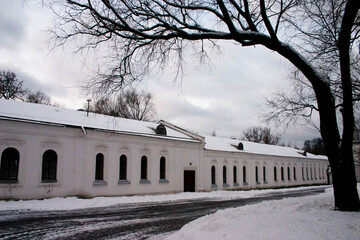 View of the Monastery of St. Sergius of Radonezh in winter