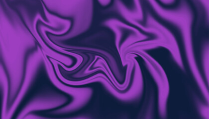 Obraz premium Moody Abstract Violet Swirl Pattern, Vibrant Purple on Dark Indigo Surface,
