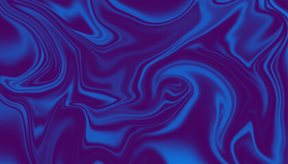 Obraz premium Sapphire and Dark Grape Liquid Flow, Contemporary Blue Wave Graphic,