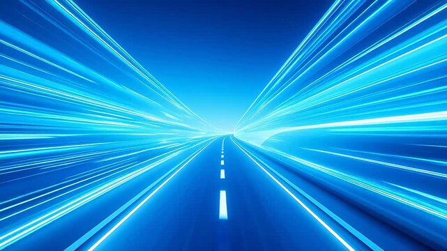 High-SpeedBlueHighwayAnimation