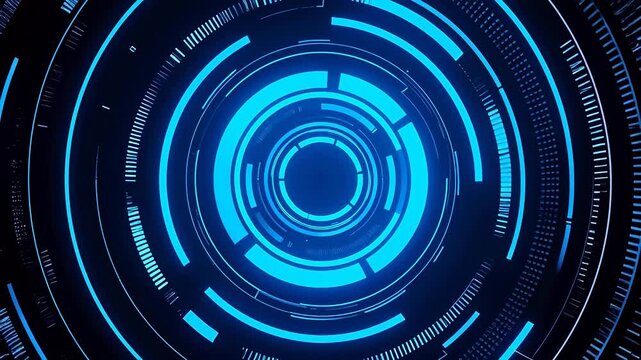 FuturisticBlueTechCircleAnimation