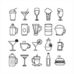 drink icon set