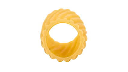 Yellow waffle cookie isolated on transparent background