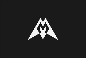 Letter M or MM Logo, Letter MM Monogram logo design, vector illustration
