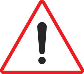 warning icon set. Exclamation mark icon. warning triangle with exclamation symbol. Caution, alert, Danger sign