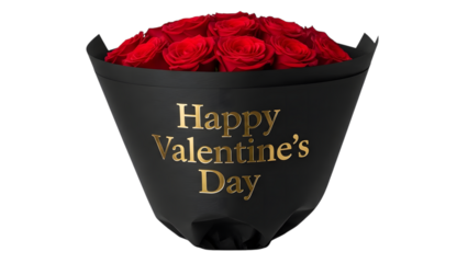 Elegant valentine's day rose bouquet