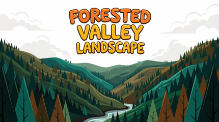 forested valley filled with dense trees creates a layered natural environment where vegetation follows slopes and shadows shape depth © Evan