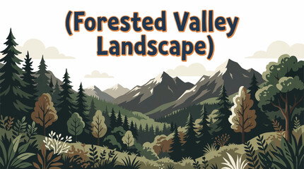 forested valley filled with dense trees creates a layered natural environment where vegetation follows slopes and shadows shape depth © Evan