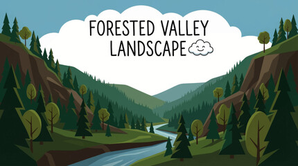 forested valley filled with dense trees creates a layered natural environment where vegetation follows slopes and shadows shape depth © Evan