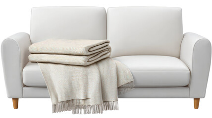 A contemporary brown leather armchair with a luxury design and comfortable seat pillow is isolated on a white background for interior home decor