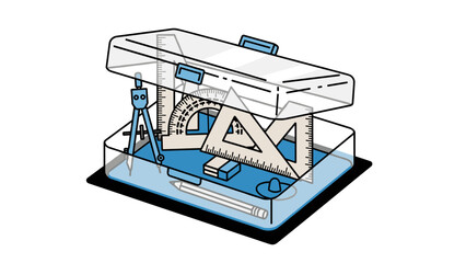 Detailed Illustration of Hydraulic Press Machine.