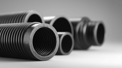 Plastic corrugated conduit for ag machinery