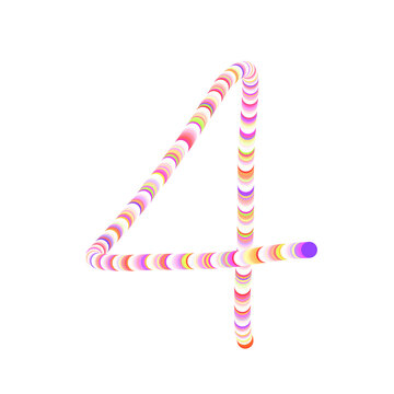 Number one to zero written 