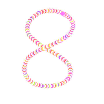 Number one to zero written 