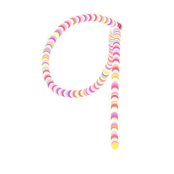 Number one to zero written 