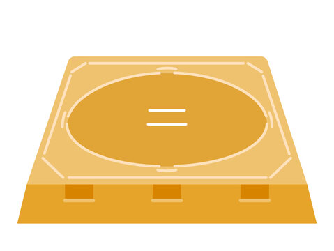 土俵のイラスト / Illustration of a Sumo Ring (Dohyo)