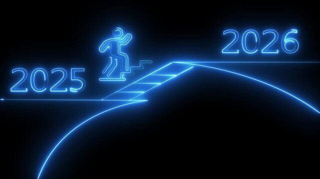 Progress From 2025 to 2026 New Year Concept, Year change concept New Year concept countdown on background happy new year 2026. 2025,2026,abstract,achievement,award,