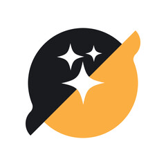 sparkling star logo icon