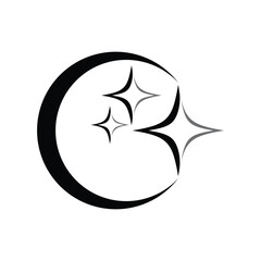 sparkling star logo icon