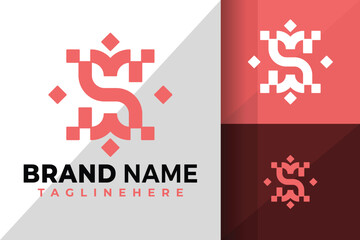 Letter S Ornament Logo Logos Design Element Stock Vector Illustration