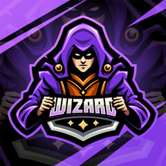 Wizard esport mascot logo design