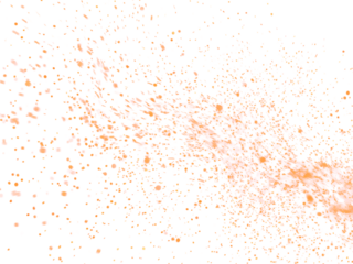 Fire Sparkle Overlay. Glowing Ember Sparks Isolated on Transparent Background. Burn Light Effect.