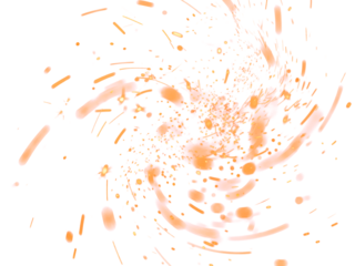 Fire Sparkle Overlay. Glowing Ember Sparks Isolated on Transparent Background. Burn Light Effect.